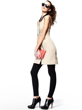 MACY’S NBC FASHION STAR BROWN AND BLACK ZIP DRESS WITH HOOD XS